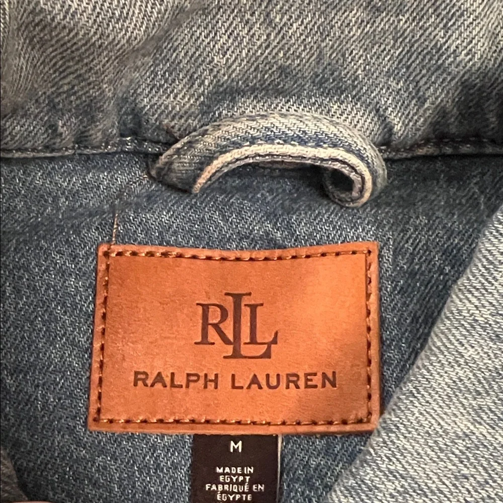 NEW Ralph Lauren Lauren Light  Jean Jacket with Belt and jeans. - Picture 11 of 16